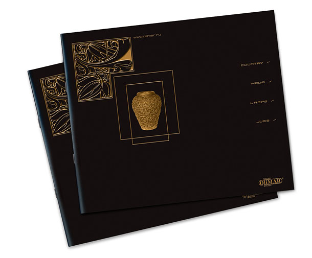 Мебельный каталог-2004 компании «Олимар» с матовой ламинацией на обложке, отпечатанной на плотной бумаге