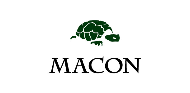 Английская версия логотипа компании «Макон»