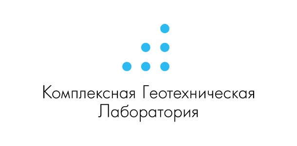 Вертикальный вариант логотипа комплексной геотехнической лаборатории «РосГеоТест»